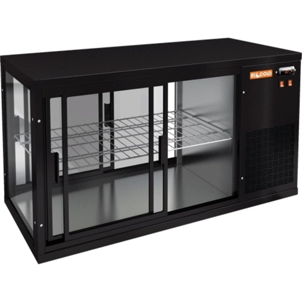 Витрина холодильная настольная HICOLD VRL T 900 R Black