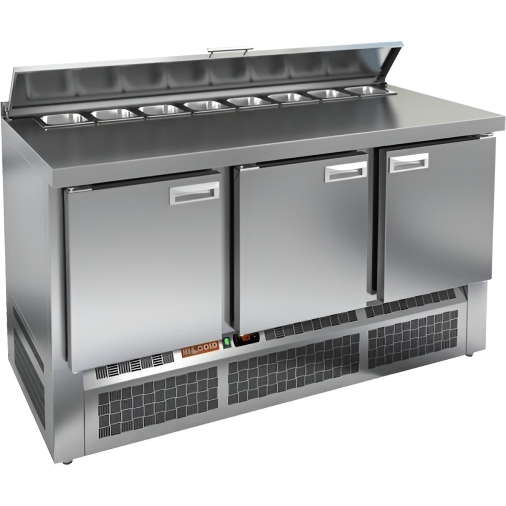 Стол холодильный для салатов HiCold SL1-111GN (1/3)