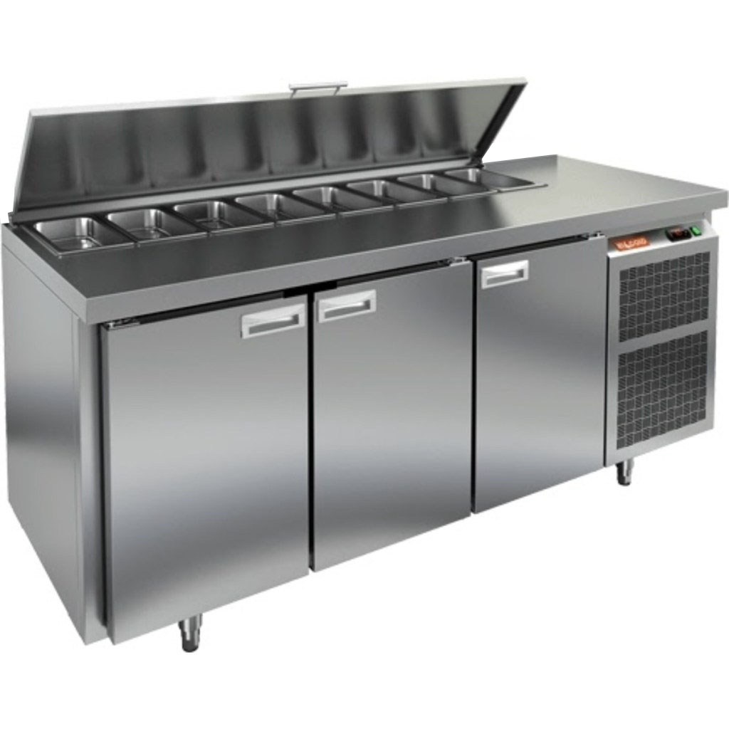 Стол холодильный для салатов HiCold SL2-111GN (1/6) О с крышкой