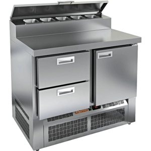 Стол холодильный для пиццы HiCold PZE2-21/GN (1/6H)