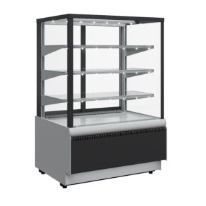 Витрина кондитерская Carboma KC70 VV 0,6-1 Standard (ВХСв-0,6д Carboma Cube Люкс Техно) (9006-9005)