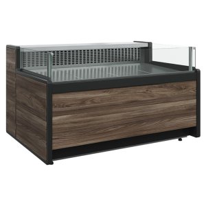Витрина холодильная Carboma GC111 VM 0,94-2 (открытая, динамика) (1008 Темный дуб)