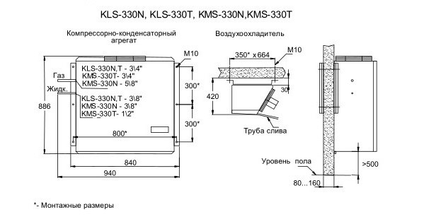 Cплит-система холодильная низкотемпературная Ариада KLS 335T - Изображение 2