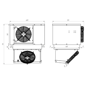 Моноблок холодильный низкотемпературный Intercold MLCM-109 FT T (опция -10° С) - Изображение 2